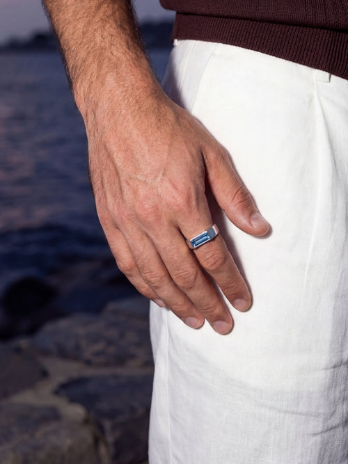 Bague LAGO Azur | Argent