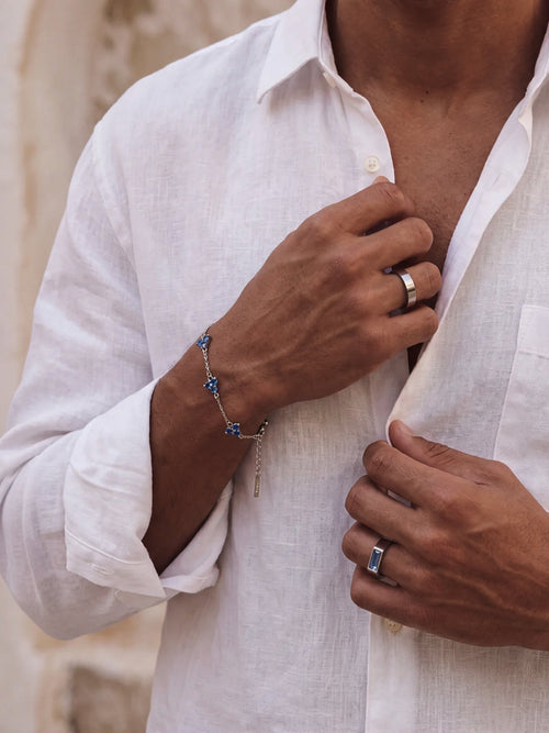 Bracelet FORTUNA Azur | Argent