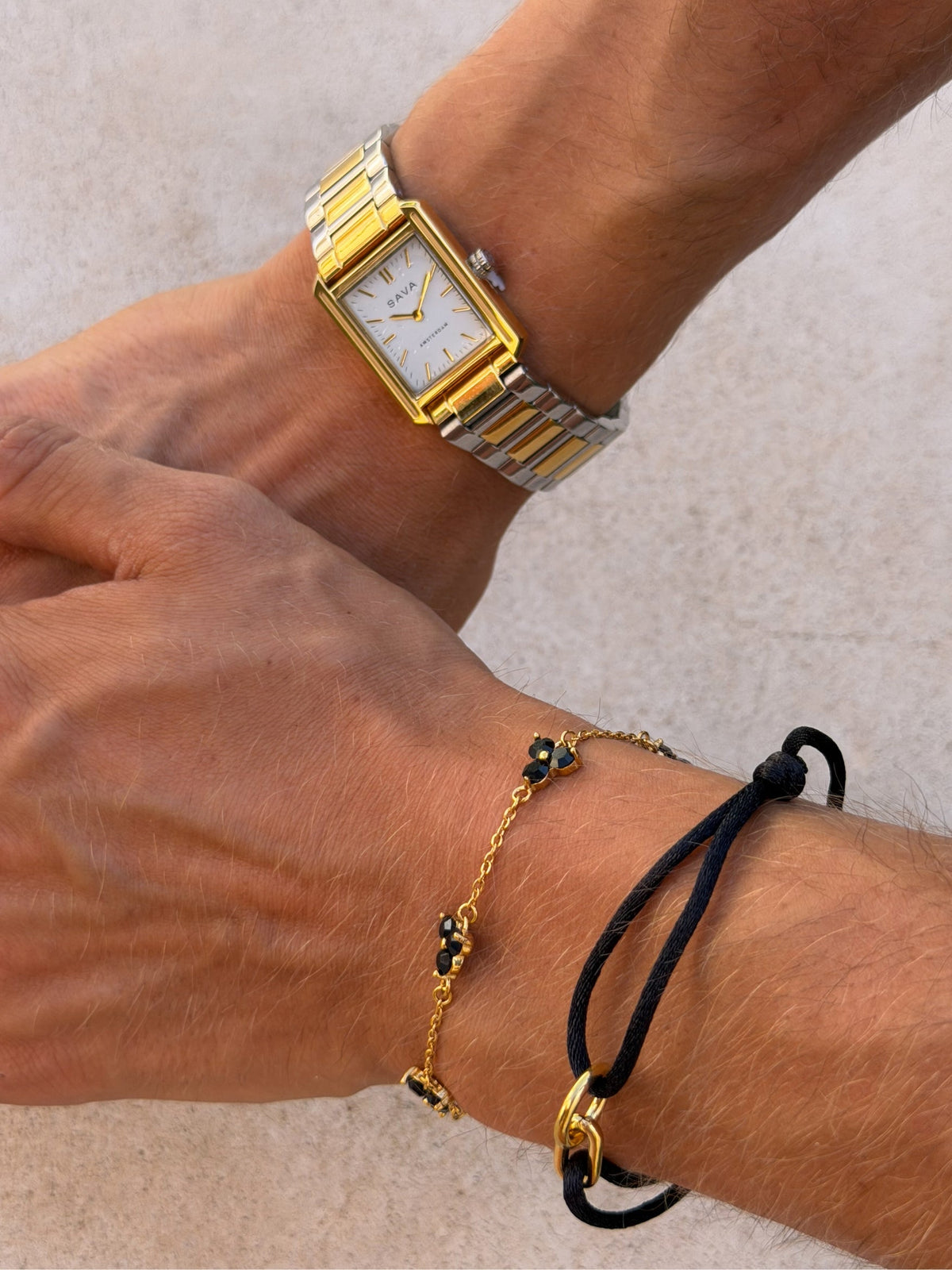 Bracelet FORTUNA Noir | Or 18K