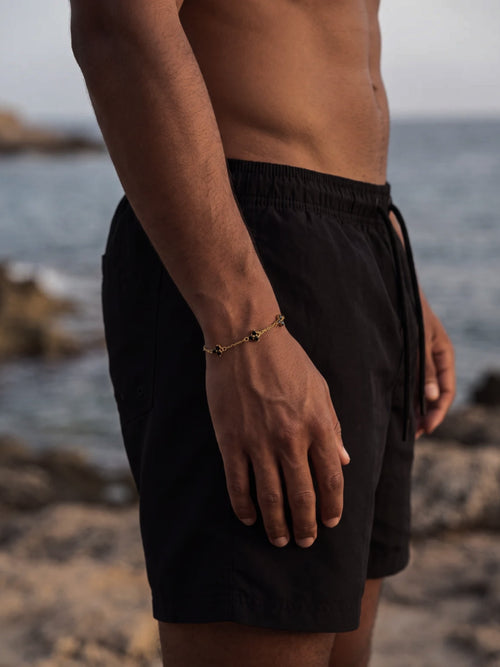 Bracelet FORTUNA Noir | Or 18K