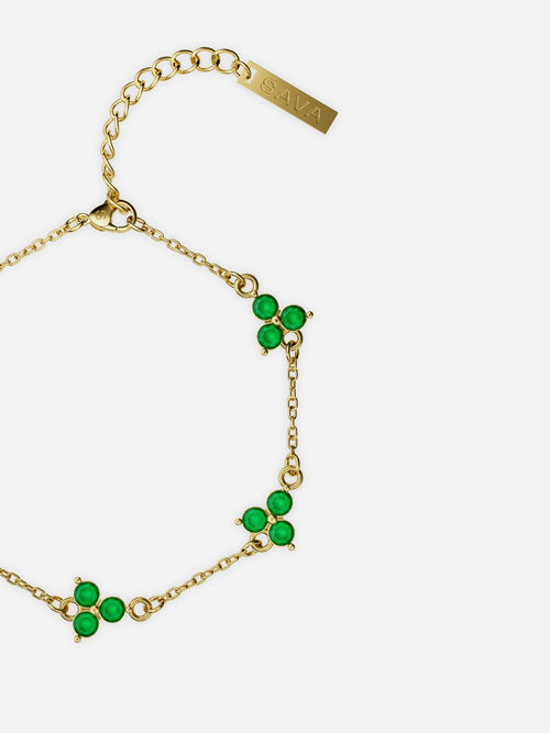 Bracelet FORTUNA Émeraude | Or 18K