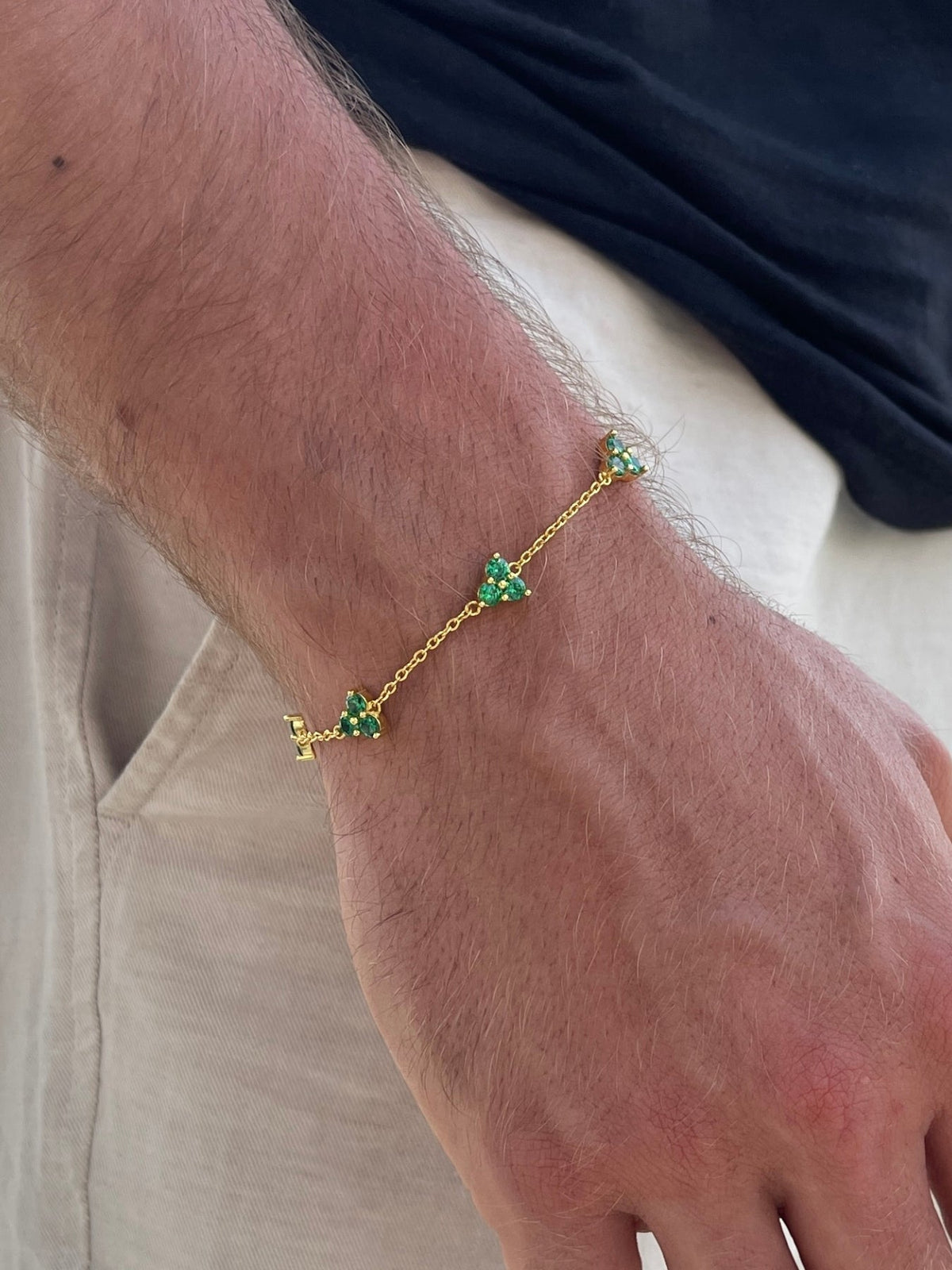 Bracelet FORTUNA Émeraude | Or 18K