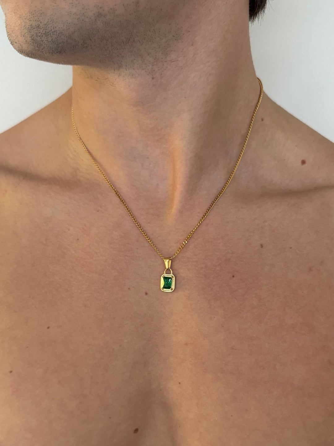 Collier GEMMA Vert | Or 18K