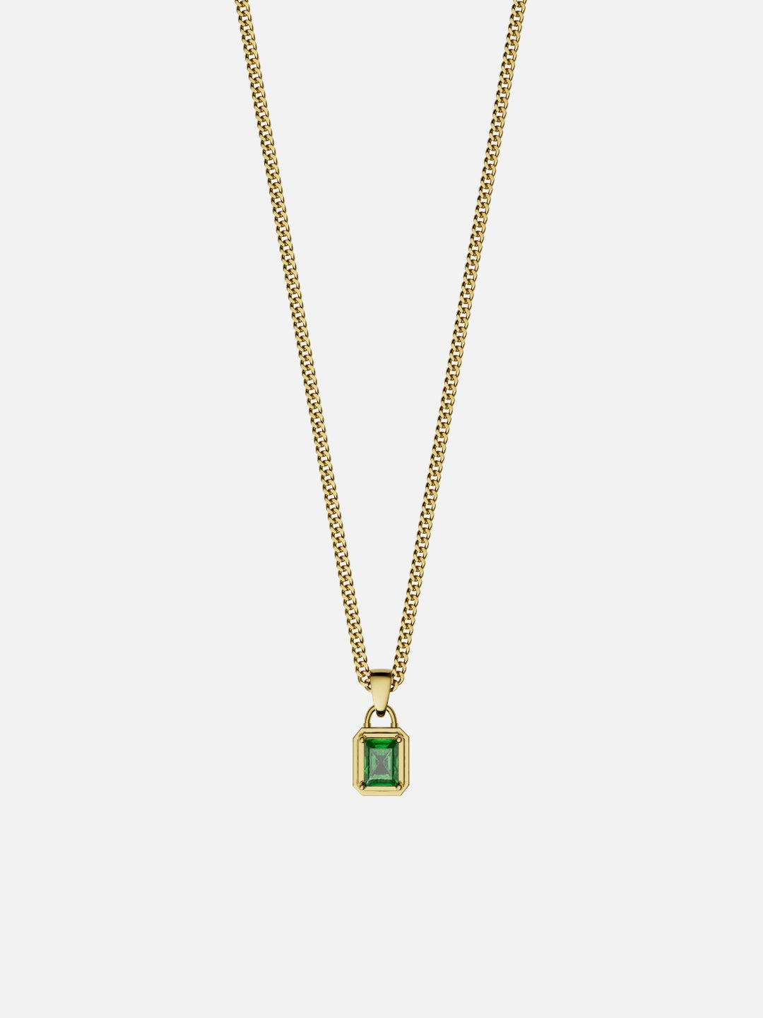 Collier GEMMA Vert | Or 18K