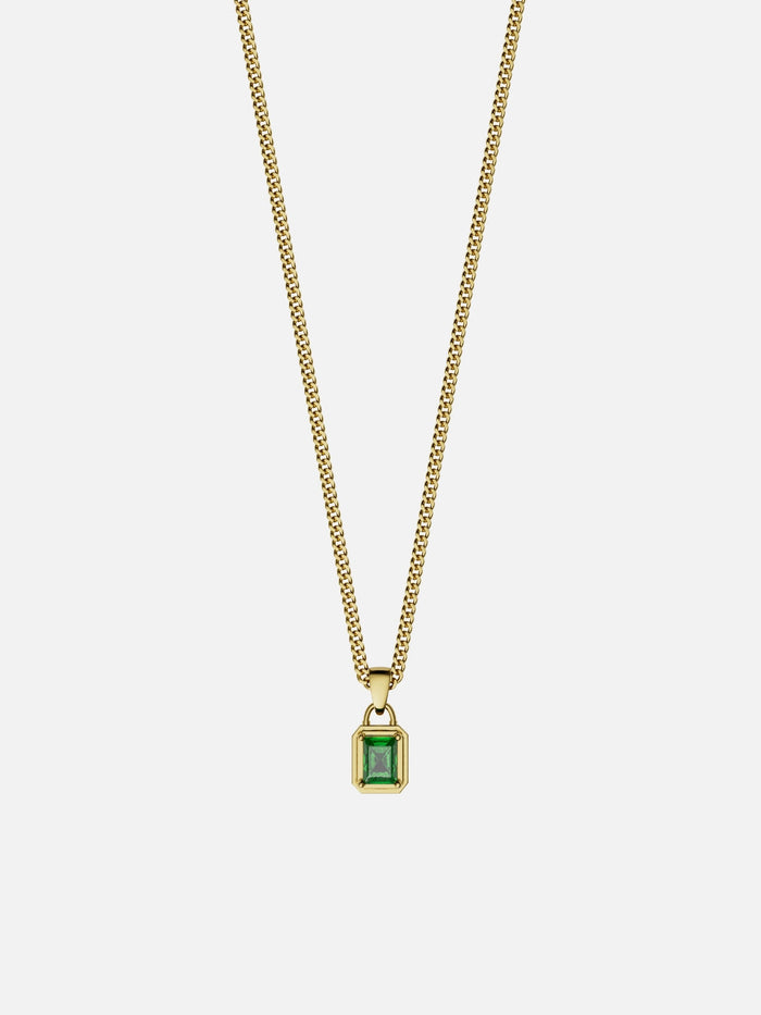 Collier GEMMA Vert | Or 18K