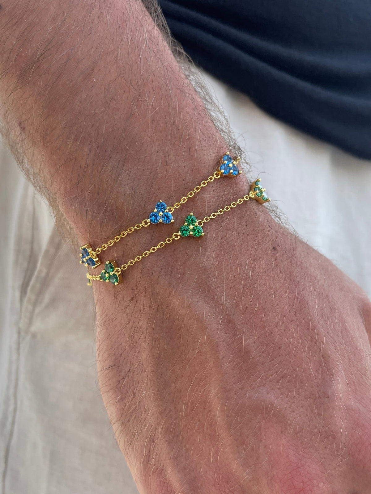Bracelet FORTUNA Émeraude | Or 18K