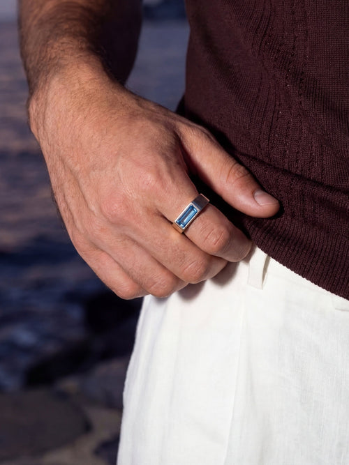 Bague LAGO Azur | Argent