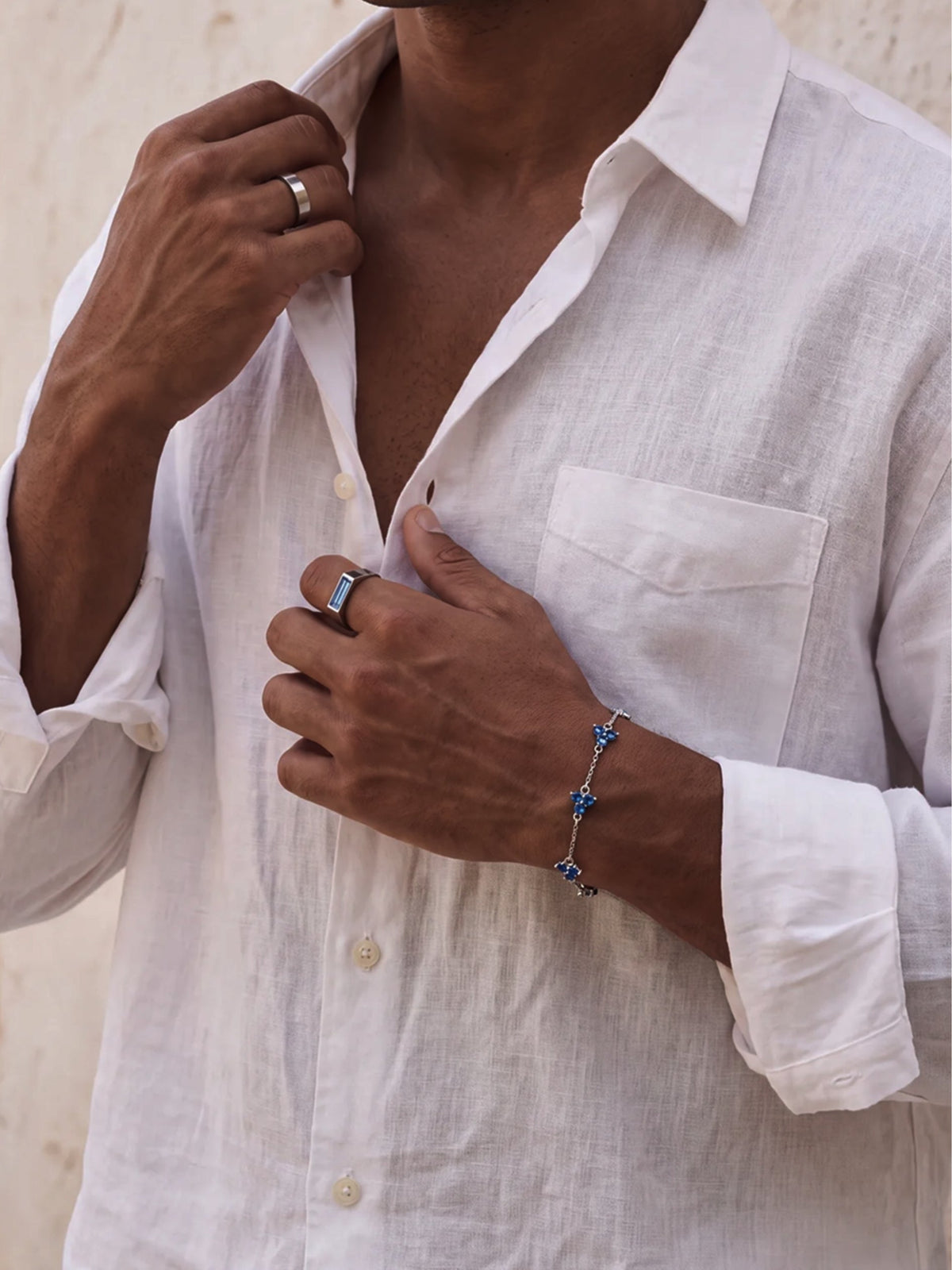 Bracelet FORTUNA Azur | Argent