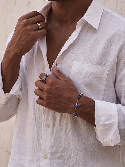 Bracelet FORTUNA Azur | Argent