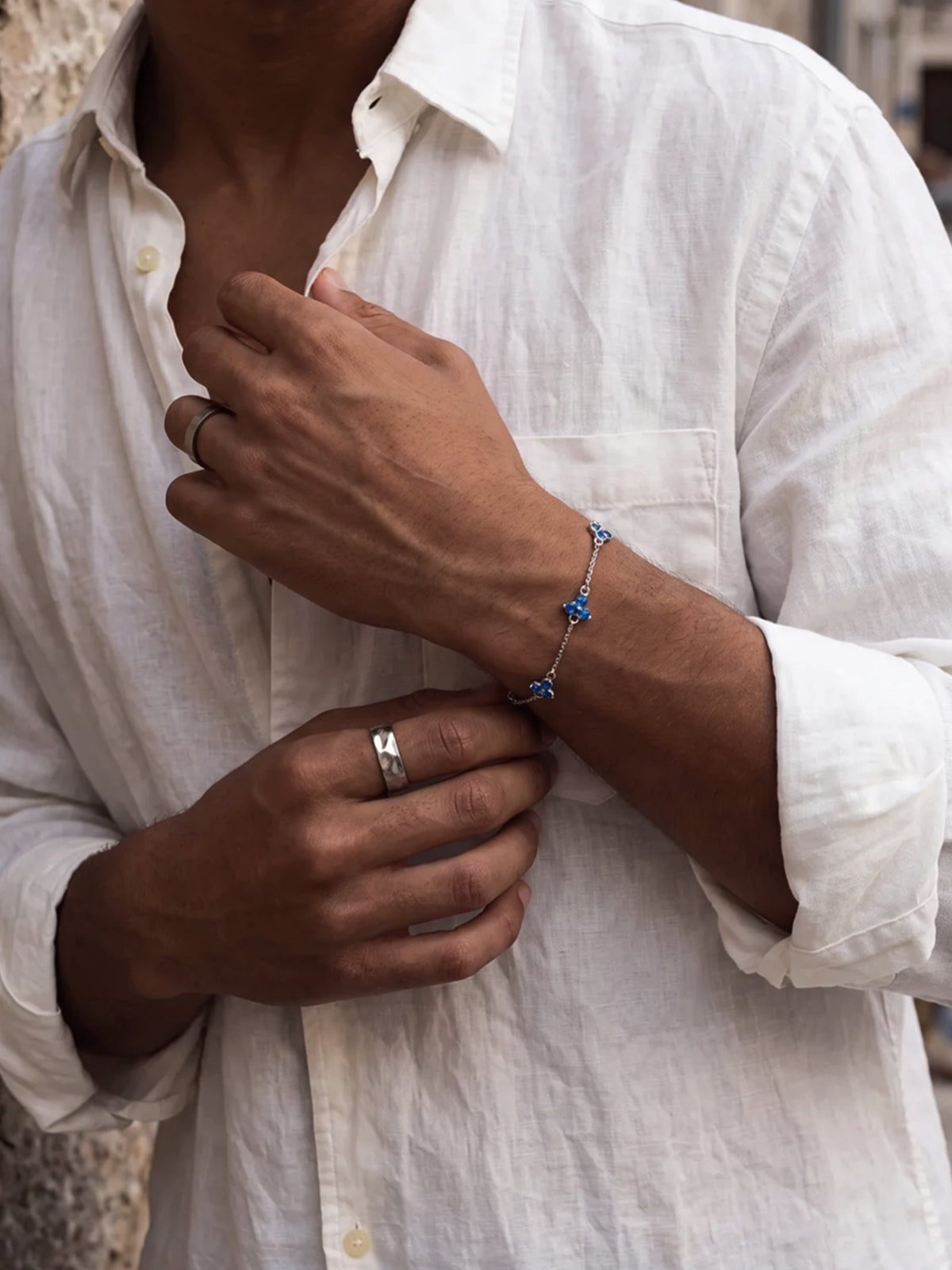 Bracelet FORTUNA Azur | Argent