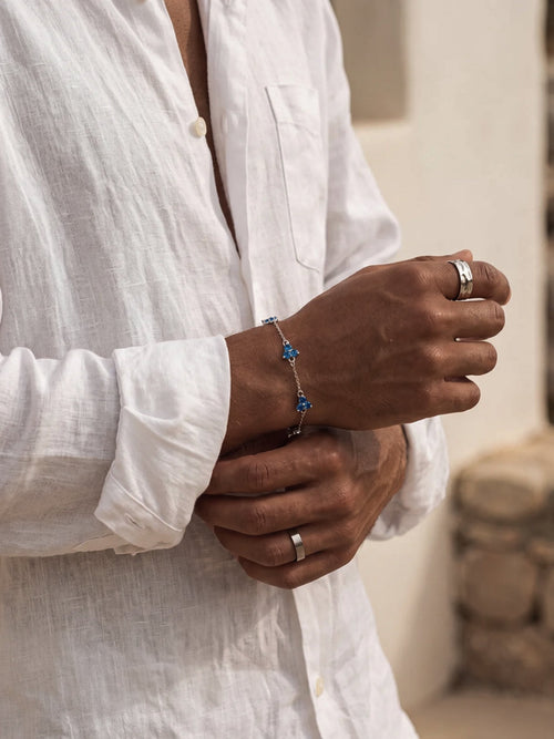 Bracelet FORTUNA Azur | Argent
