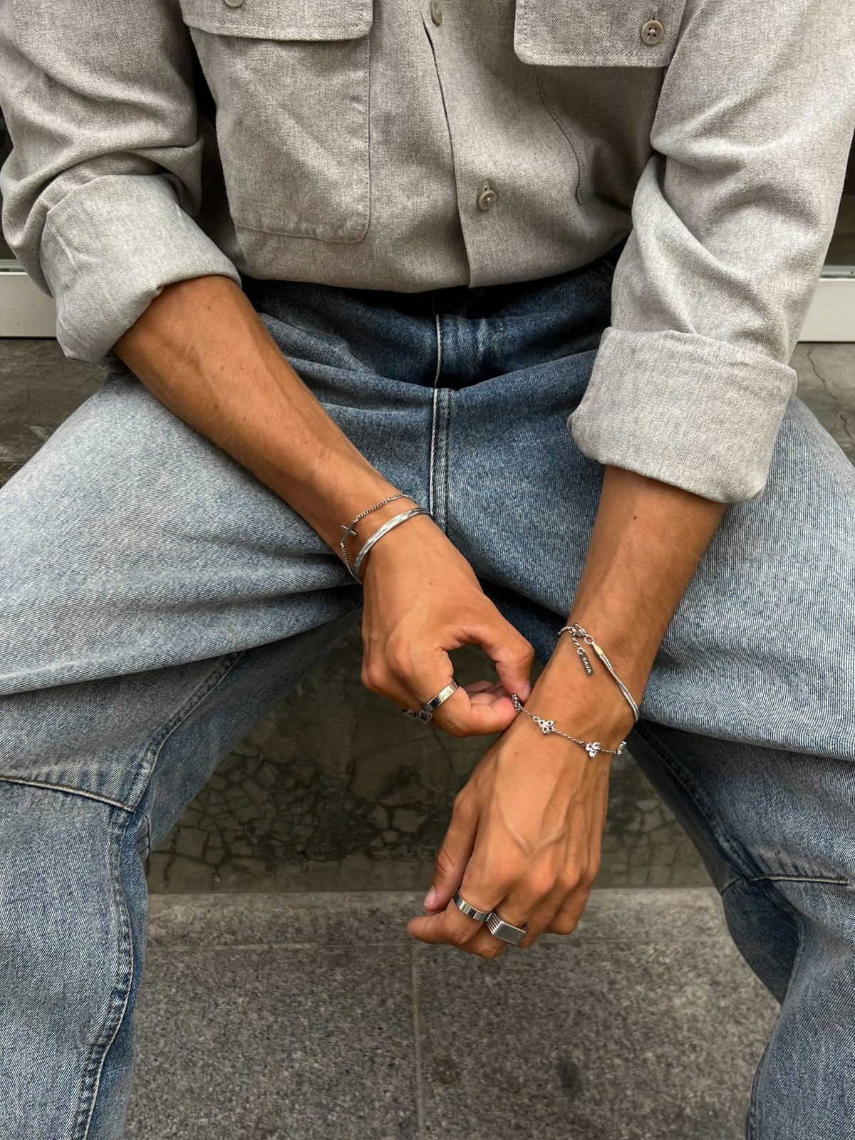 Bracelet FORTUNA Nacre | Argent