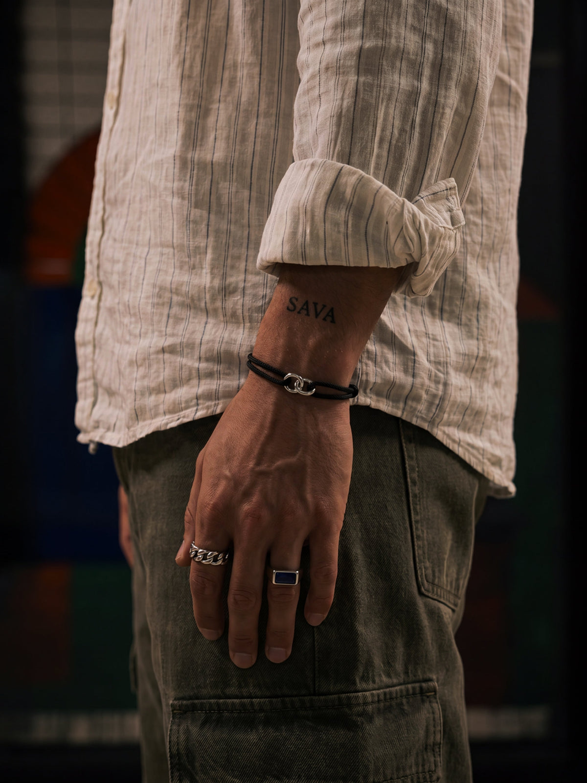 Bracelet NODO | Noir & Argent
