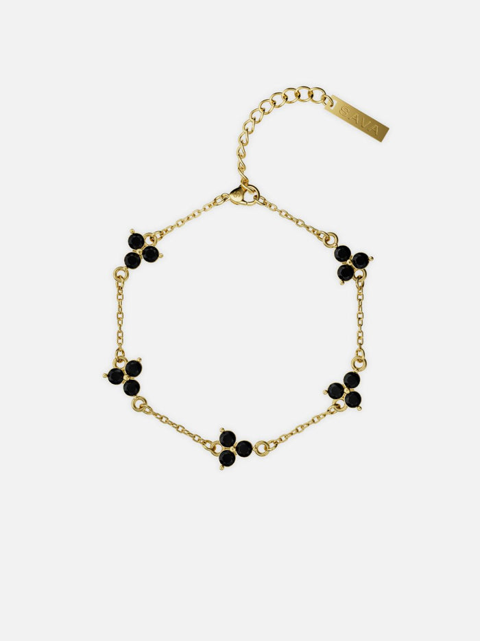 Bracelet FORTUNA Noir | Or 18K