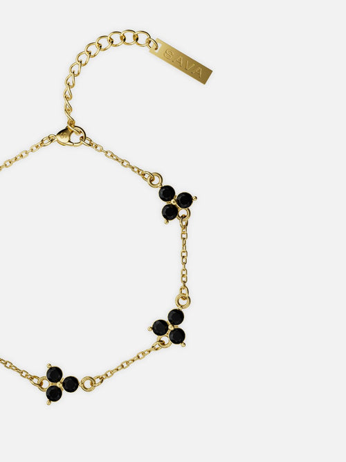 Bracelet FORTUNA Noir | Or 18K