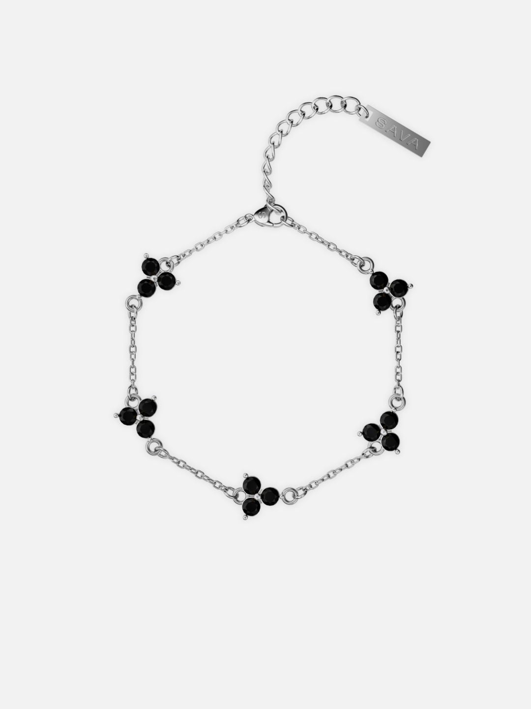 Bracelet FORTUNA Noir | Argent